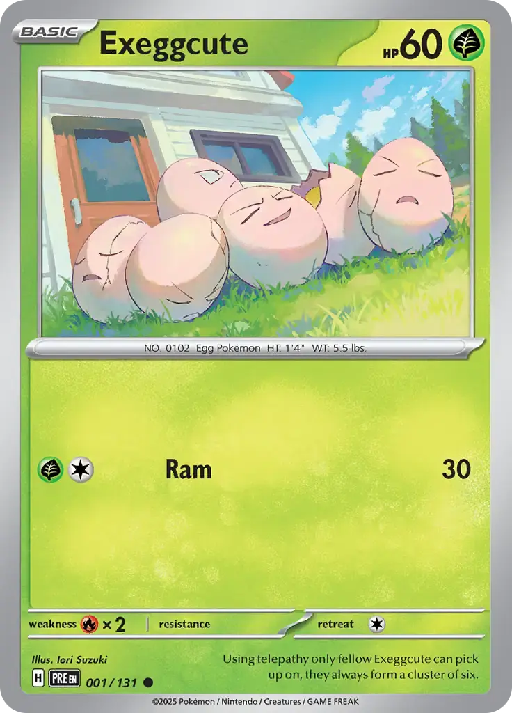 Exeggcute 001 - Prismatic Evolutions Pokesingles