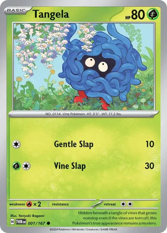 Tangela 001, Twilight Masquerade | Scarlet & Violet, , 5.00 kr, Pokesingles. Kjøp pokemon kort til lave priser hos oss.