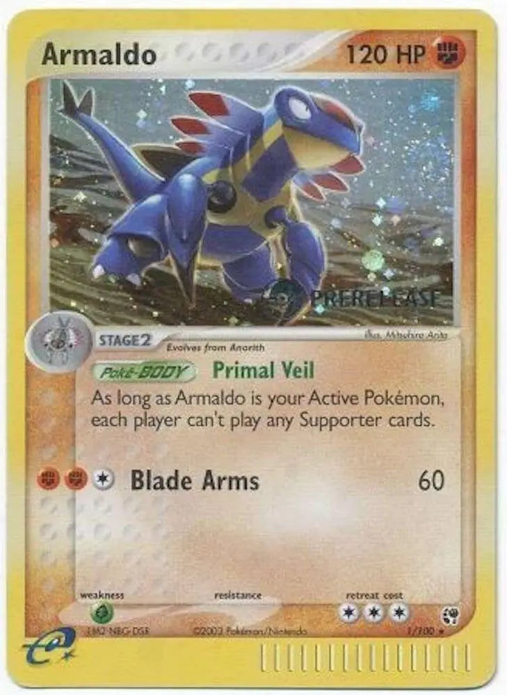 Armaldo Prerelease 1 - HGSS Black Star Promo Pokesingles
