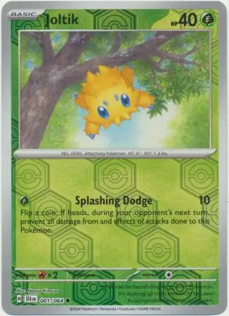 Joltik Reverse Holo 001 - Shrouded Fable Pokesingles