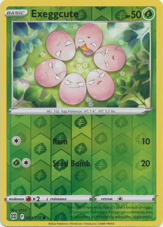 Exeggcute Reverse Holo 001, Brilliant Stars | Sword & Shield, , 0.00 kr, Pokesingles. Kjøp pokemon kort til lave priser hos oss.