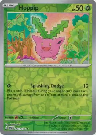 Hoppip Reverse Holo 001 - Paldea Evolved, Paldea Evolved | Scarlet & Violet, , 5.00 kr, Pokesingles. Kjøp pokemon kort til lave priser hos oss.