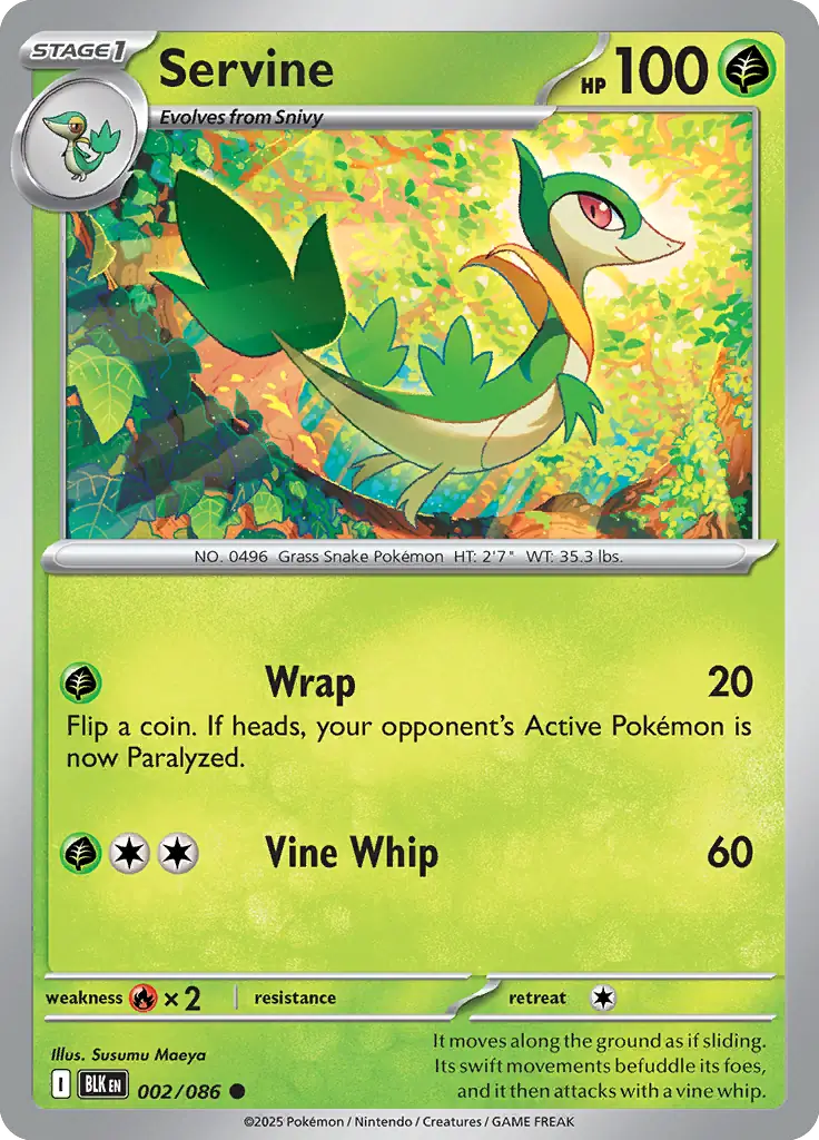 Servine 002 - Black Bolt Pokesingles