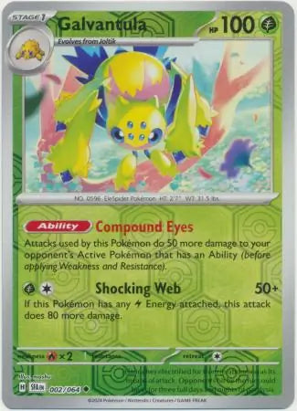 Galvantula Reverse Holo 002 - Shrouded Fable Pokesingles