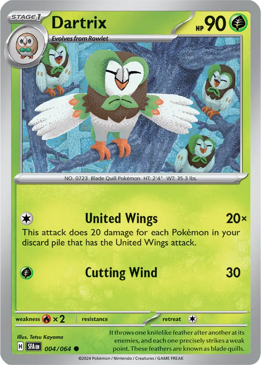 Dartrix 004 - Shrouded Fable Pokesingles