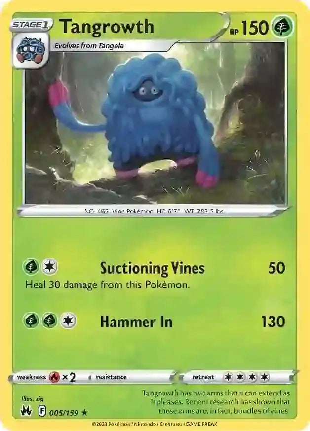 Tangrowth 005, Crown Zenith | Sword & Shield, , 0.00 kr, Pokesingles. Kjøp pokemon kort til lave priser hos oss.