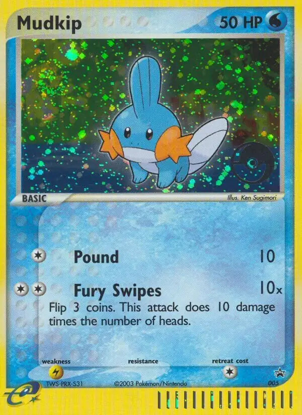 Mudkip 5 - Nintendo Black Star Promo Pokesingles