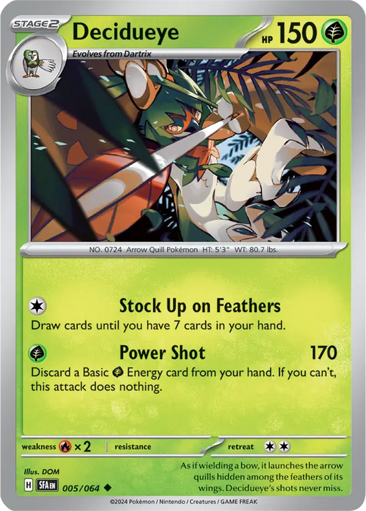Decidueye 005 - Shrouded Fable Pokesingles