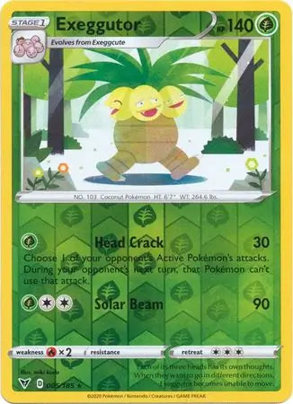 Exeggutor Reverse Holo 005 - Vivid Voltage Pokesingles