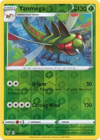 Yanmega Reverse Holo 007 - Vivid Voltage Pokesingles