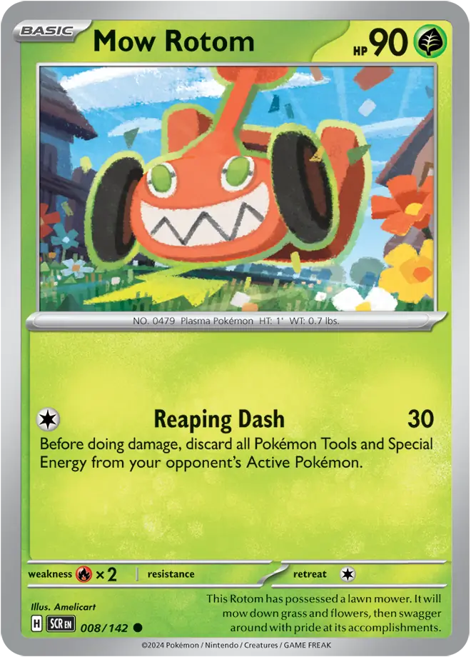 Mow Rotom 008 - Stellar Crown Pokesingles