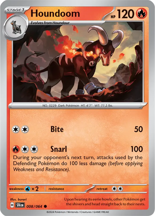 Houndoom 008 - Shrouded Fable Pokesingles