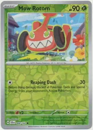 Mow Rotom Reverse Holo 008 - Stellar Crown Pokesingles