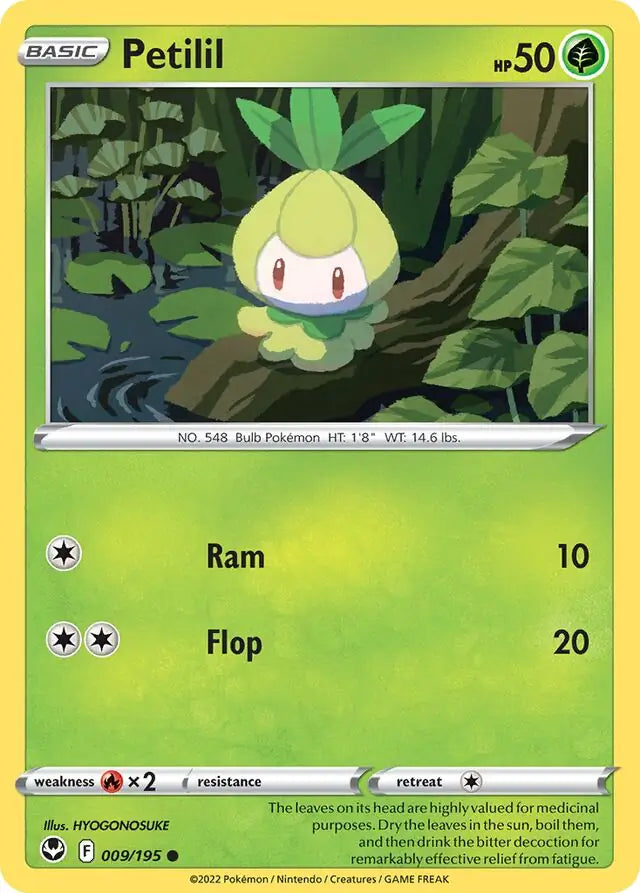 Petilil 009, Silver Tempest | Sword & Shield, , 0.00 kr, Pokesingles. Kjøp pokemon kort til lave priser hos oss.