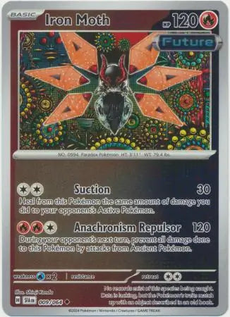 Iron Moth Reverse Holo 009 - Shrouded Fable Pokesingles