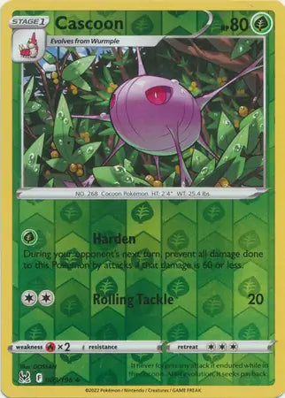 Cascoon Reverse Holo 009, Lost Origin | Sword & Shield, , 0.00 kr, Pokesingles. Kjøp pokemon kort til lave priser hos oss.