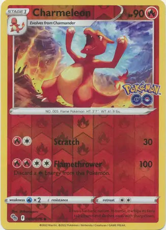 09 Charmeleon Reverse Holo, Pokemon Go | Sword & Shield, , 4.00 kr, Pokesingles. Kjøp pokemon kort til lave priser hos oss.