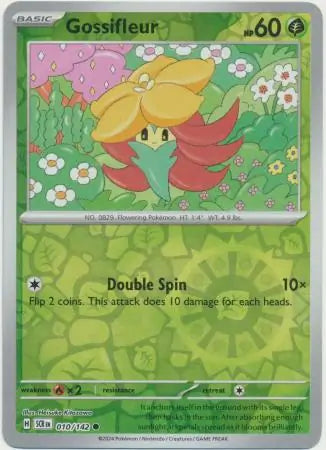 Gossifleur Reverse Holo 010 - Stellar Crown Pokesingles