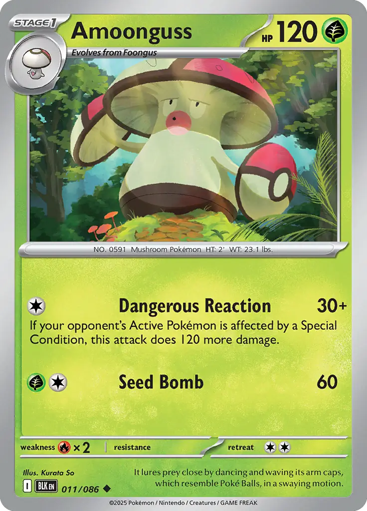 Amoonguss 011 - Black Bolt Pokesingles