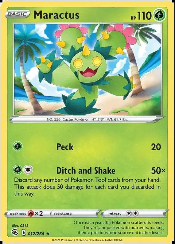 Maractus 012, Fusion Strike | Sword & Shield, , 2.00 kr, Pokesingles. Kjøp pokemon kort til lave priser hos oss.