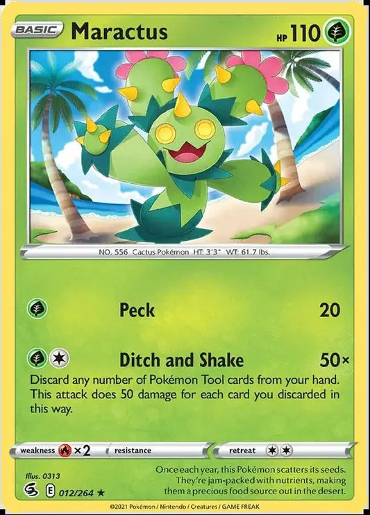 Maractus 012, Fusion Strike | Sword & Shield, , 2.00 kr, Pokesingles. Kjøp pokemon kort til lave priser hos oss.