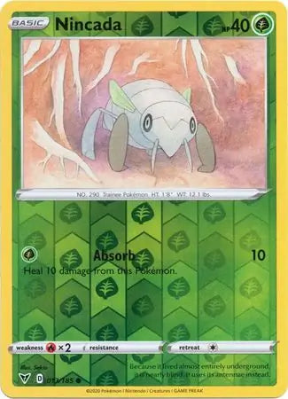 Nincada Reverse Holo 013 - Vivid Voltage Pokesingles