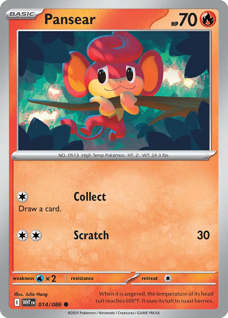 Pansear 014 - White Flare Pokesingles