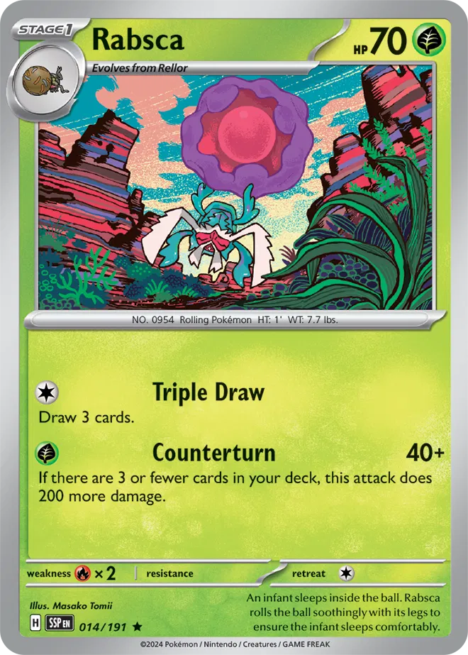 Rabsca Holo Rare 014 - Surging Sparks Pokesingles