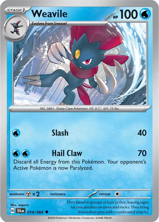 Weavile 014 - Shrouded Fable Pokesingles