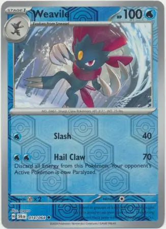 Weavile Reverse Holo 014 - Shrouded Fable Pokesingles