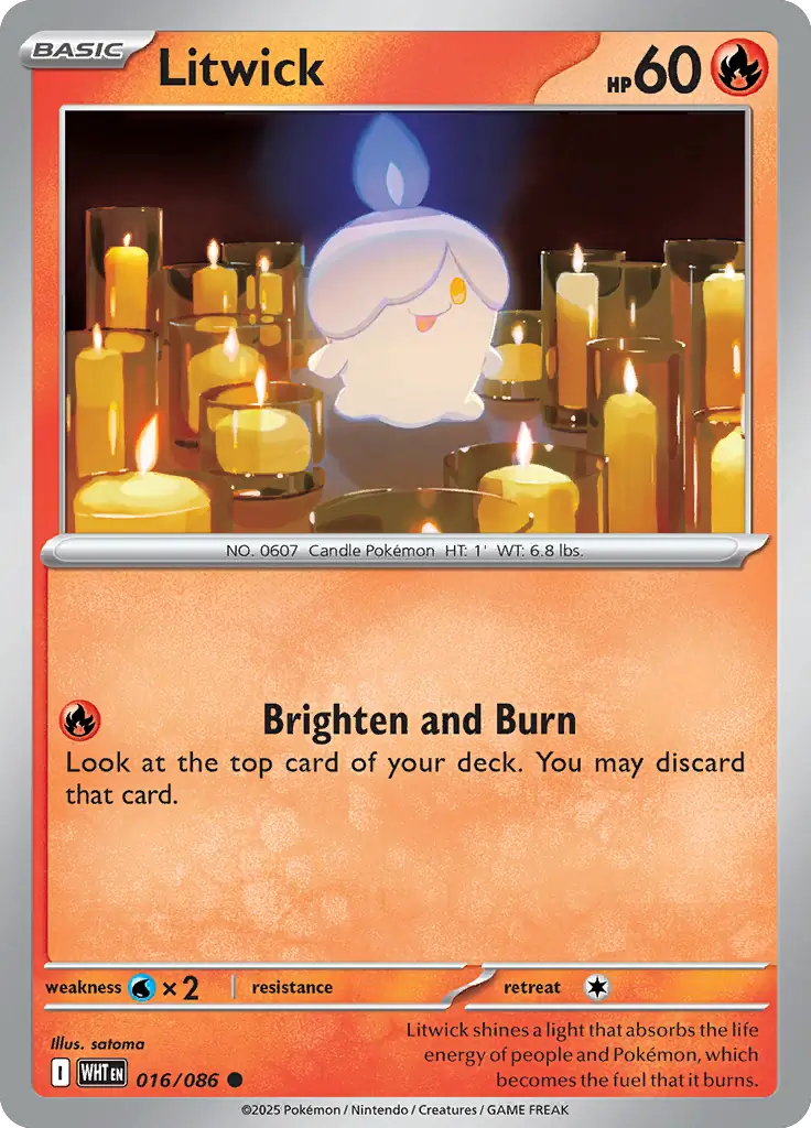Litwick 016 - White Flare Pokesingles