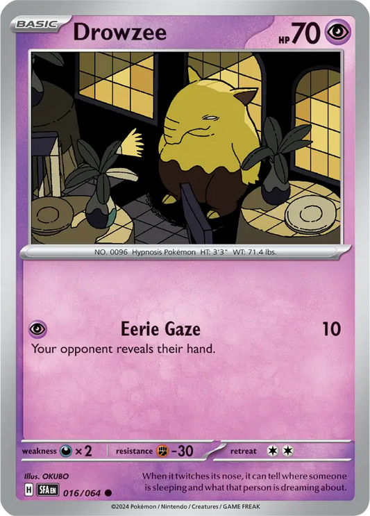 Drowzee 016 - Shrouded Fable Pokesingles