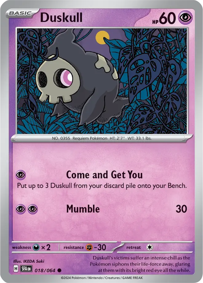 Duskull 018 - Shrouded Fable Pokesingles