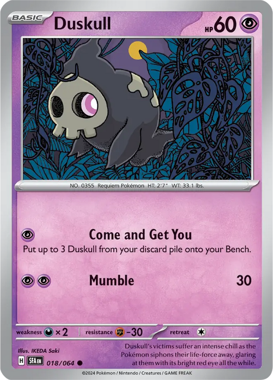 Duskull 018 - Shrouded Fable Pokesingles