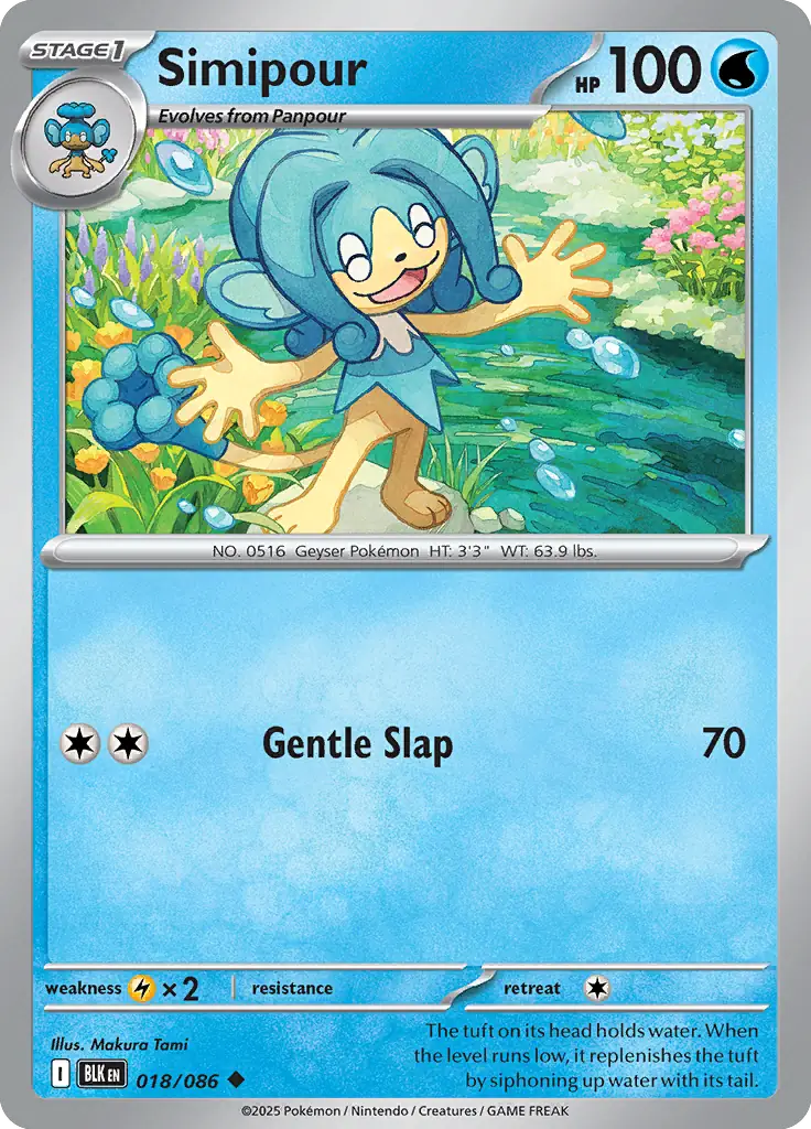 Simipour 018 - Black Bolt Pokesingles