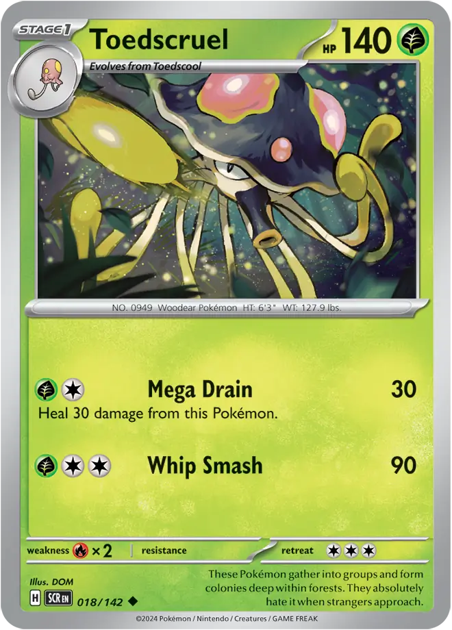 Toedscruel 018 - Stellar Crown Pokesingles