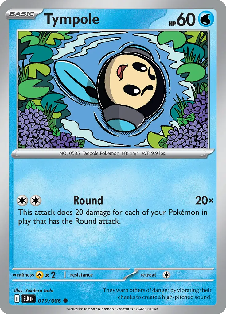 Tympole 019 - Black Bolt Pokesingles