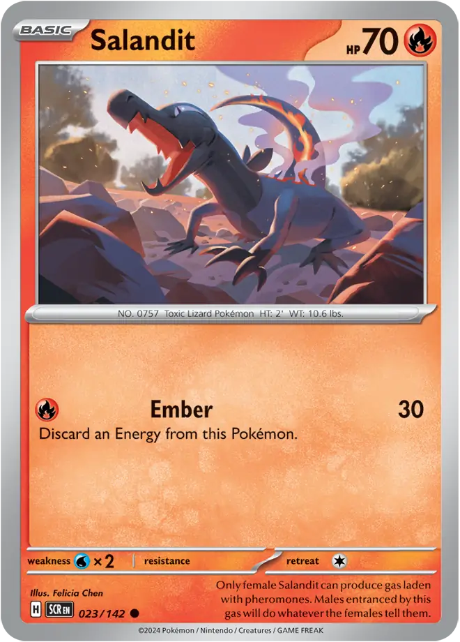 Salandit 023 - Stellar Crown Pokesingles