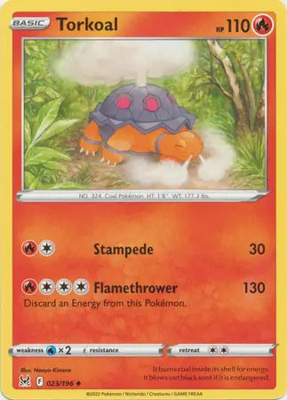 Torkoal 023, Lost Origin | Sword & Shield, , 0.00 kr, Pokesingles. Kjøp pokemon kort til lave priser hos oss.