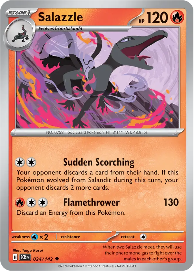 Salazzle 024 - Stellar Crown Pokesingles
