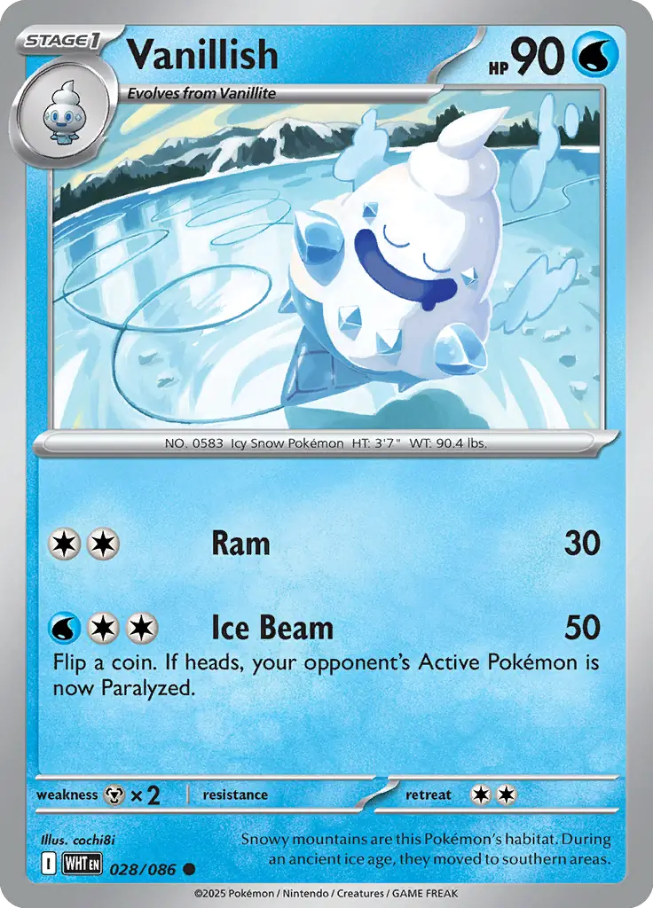 Vanillish 028 - White Flare Pokesingles