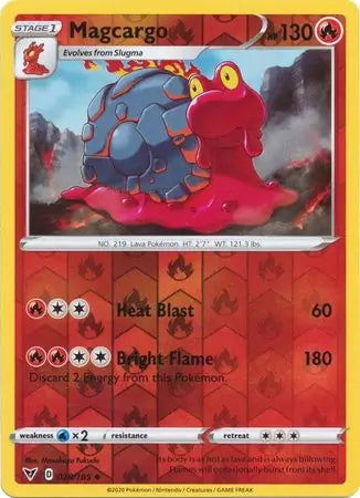 Magcargo Reverse Holo 028 - Vivid Voltage Pokesingles