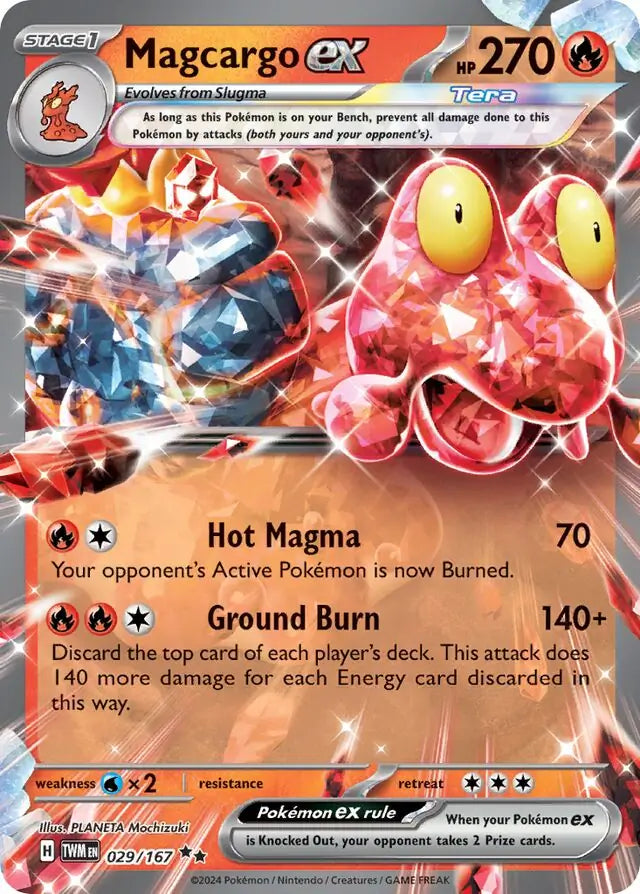 Magcargo ex 029, Twilight Masquerade | Scarlet & Violet, , 17.00 kr, Pokesingles. Kjøp pokemon kort til lave priser hos oss.