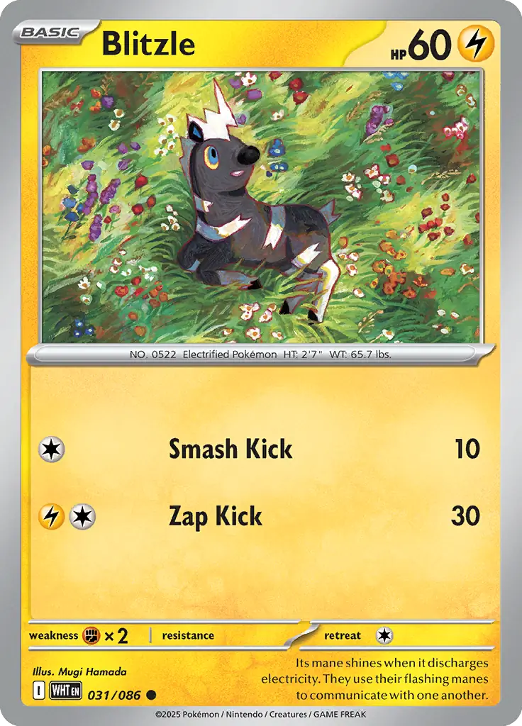 Blitzle 031 - White Flare Pokesingles