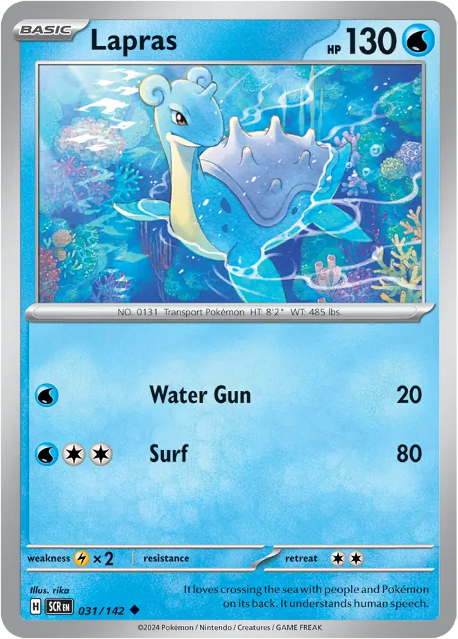 Lapras 031 - Stellar Crown Pokesingles