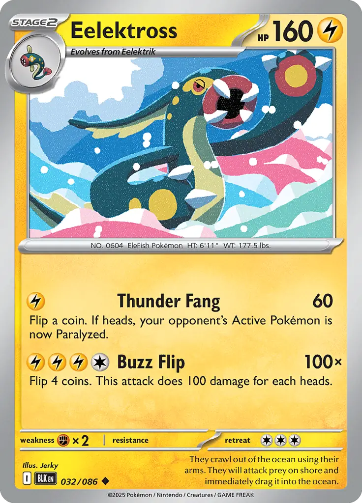 Eelektross 032 - Black Bolt Pokesingles