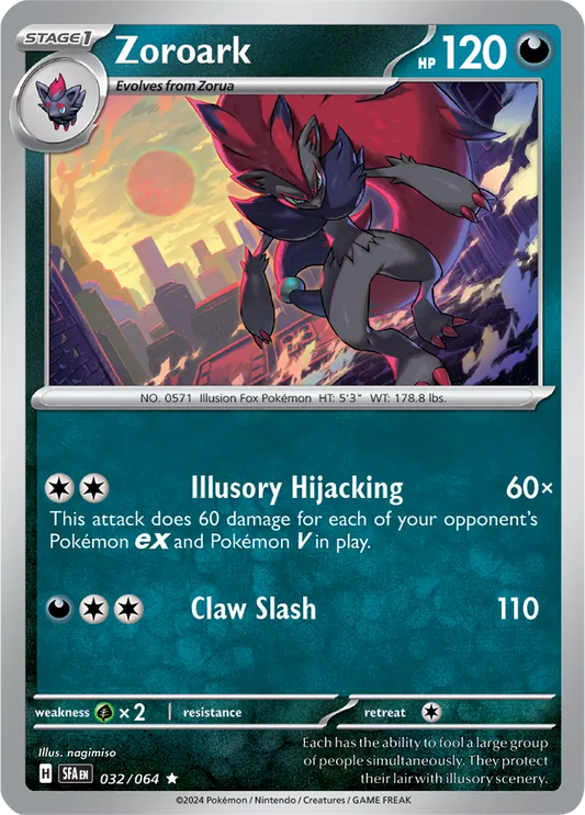 Zoroark Holo Rare 032 - Shrouded Fable Pokesingles