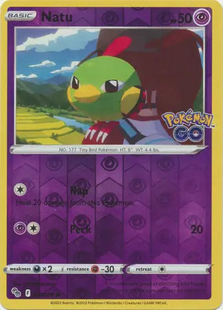 32 Natu Reverse Holo, Pokemon Go | Sword & Shield, , 4.00 kr, Pokesingles. Kjøp pokemon kort til lave priser hos oss.