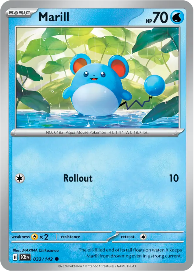 Marill 033 - Stellar Crown Pokesingles