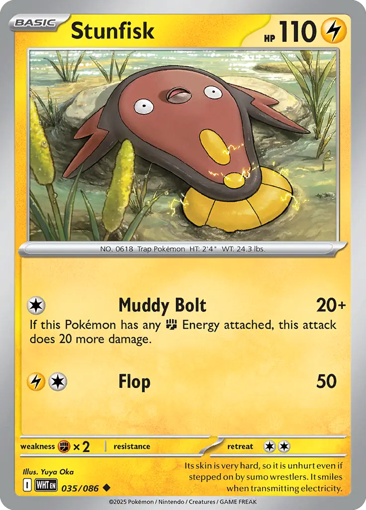 Stunfisk 035 - White Flare Pokesingles